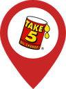 Location pin with Take 5 oil barrel