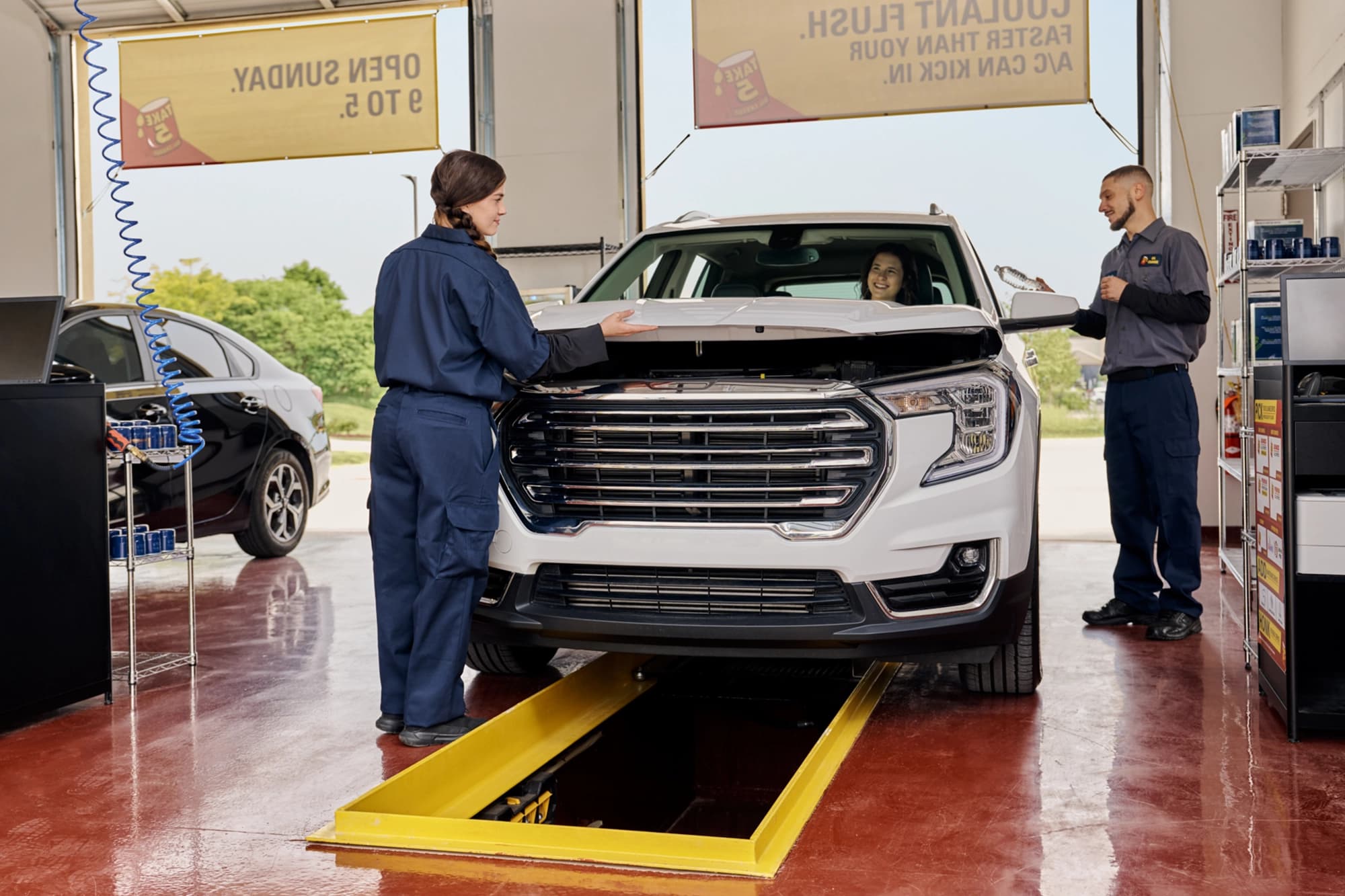 Stay in Your Car Oil Change